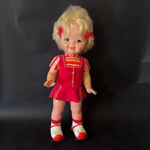 Mattel‎ Baby First Step Doll VTG 1964 Blonde Original Outfit Skates not working